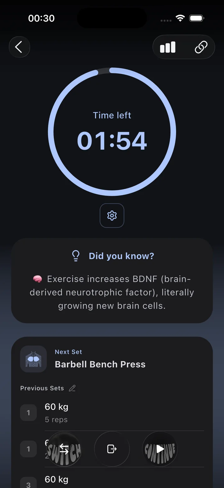 Rest timer